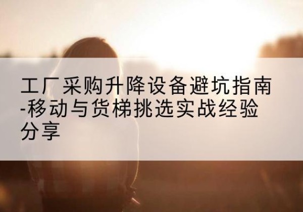 临颍移动式升降机怎么选-工厂采购升降设备避坑指南-移动与货梯挑选实战经验分享